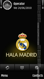 Hala Madrid tema screenshot