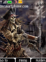 Skeleton The Pirate theme screenshot