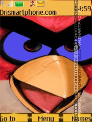 Скриншот темы Angry bird eyes