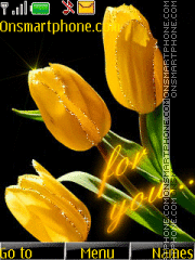 Yellow Tulips 02 tema screenshot