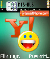 Yahoo Ir New tema screenshot