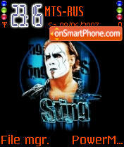 Sting Frost Logo tema screenshot