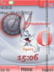 Capture d'écran Opera thème