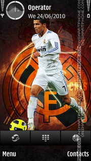 Ronaldo Madrid theme screenshot