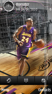 Capture d'écran Kobe Bryant thème