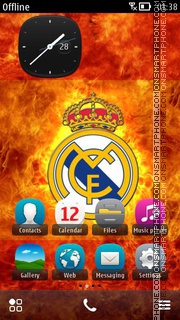 Скриншот темы Real Madrid Spain 01