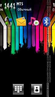 Colorful Lines theme screenshot