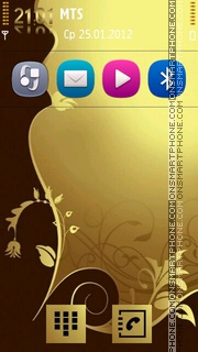 Golden Theme theme screenshot