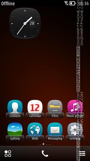Nokia Browz tema screenshot