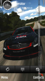 Mercedes Black tema screenshot
