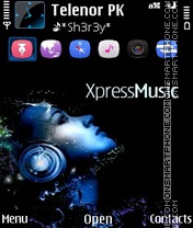 Capture d'écran Xpress music thème