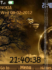 Nature Clock 10 tema screenshot