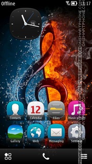 Music Note Symbols tema screenshot