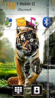 Robot Tiger theme screenshot