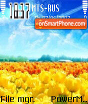 Capture d'écran Tulipani thème