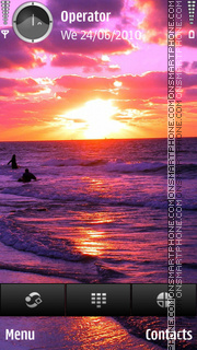 Capture d'écran Sunset thème