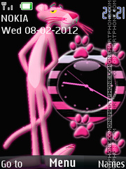 Panther Clock 01 theme screenshot