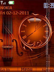 Villon Clock tema screenshot