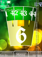 Scanner Clock tema screenshot