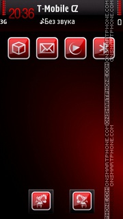 Crimson 5 black heart tema screenshot
