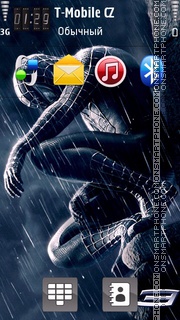 Black Spiderman theme screenshot