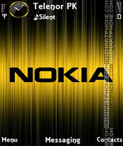 Скриншот темы Nokia Yellow Golden