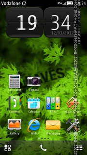 HD Leaves theme screenshot