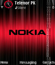 Nokia Red black es el tema de pantalla