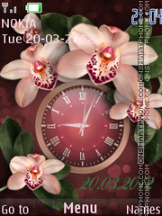 Capture d'écran Orchid thème