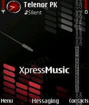 Red black xpress theme screenshot