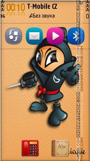 T7 ninja es el tema de pantalla