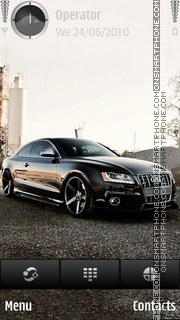 Capture d'écran Audi A8 dark thème