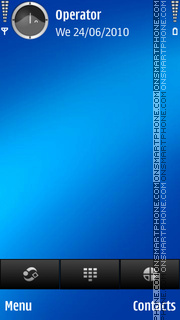 Скриншот темы Blue Wallpaper