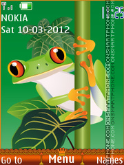 Green frog theme screenshot