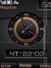 Brown Clock tema screenshot