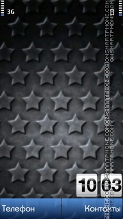 Grey Stars tema screenshot