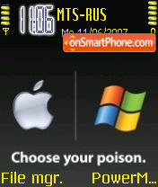Choose Your Poison theme screenshot