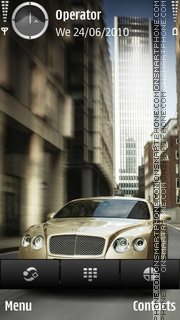 Capture d'écran Bentley gold thème