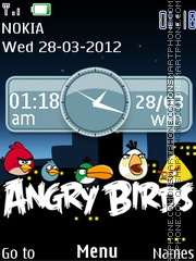 Скриншот темы Angry Birds