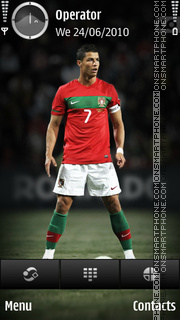 Cristiano Ronaldo theme screenshot