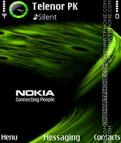 Capture d'écran Green Nokia thème