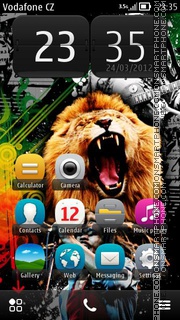 Bob Marley theme screenshot