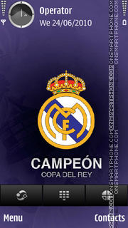 Capture d'écran Real Madrid Champion thème