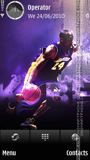 Kobe NBA tema screenshot