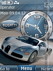 Capture d'écran Bugatti Veyron thème