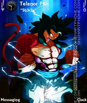 Capture d'écran Goku ssj4 thème