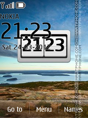 Paradise Clock tema screenshot