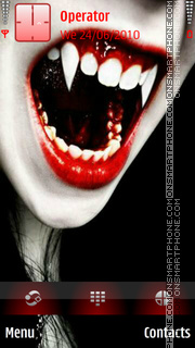 Capture d'écran Vampire Girl thème