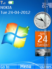 Скриншот темы Windows 7 Clock