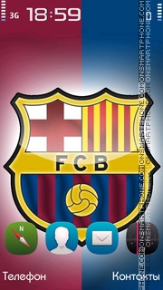 Capture d'écran FC Barcelona thème